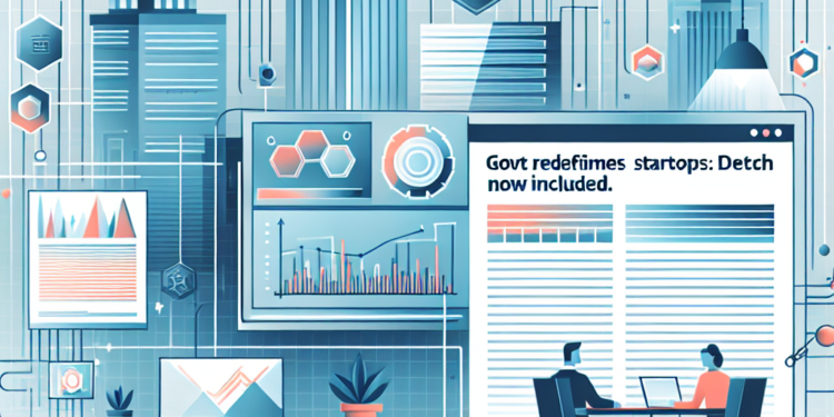Govt Redefines Startups: Deep Tech Now Included Govt Redefines Startups: Deep Tech Now Included
